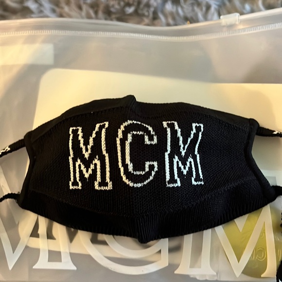 MCM Accessories - New MCM Logo Knit Face Mask